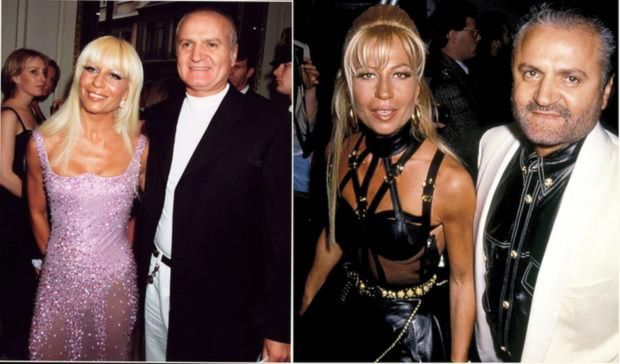Lúc sinh thời, Gianni Versace luôn đồng hành cùng em gái trong các sự kiện thời trang