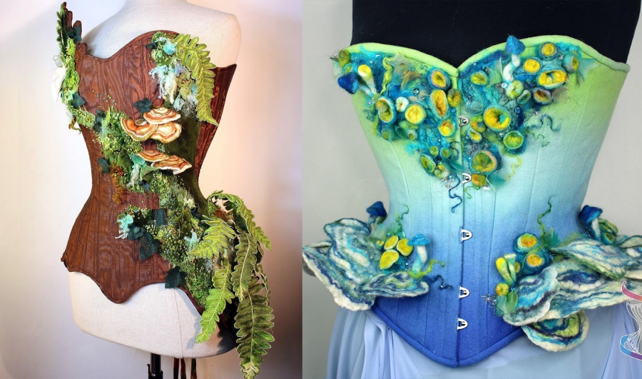 Thiết kế corset từ thương hiệu Rainbow Curve Corsety khiến người ta liên tưởng đến trang phục của các bà tiên, vị thần trong truyện cổ tích.
