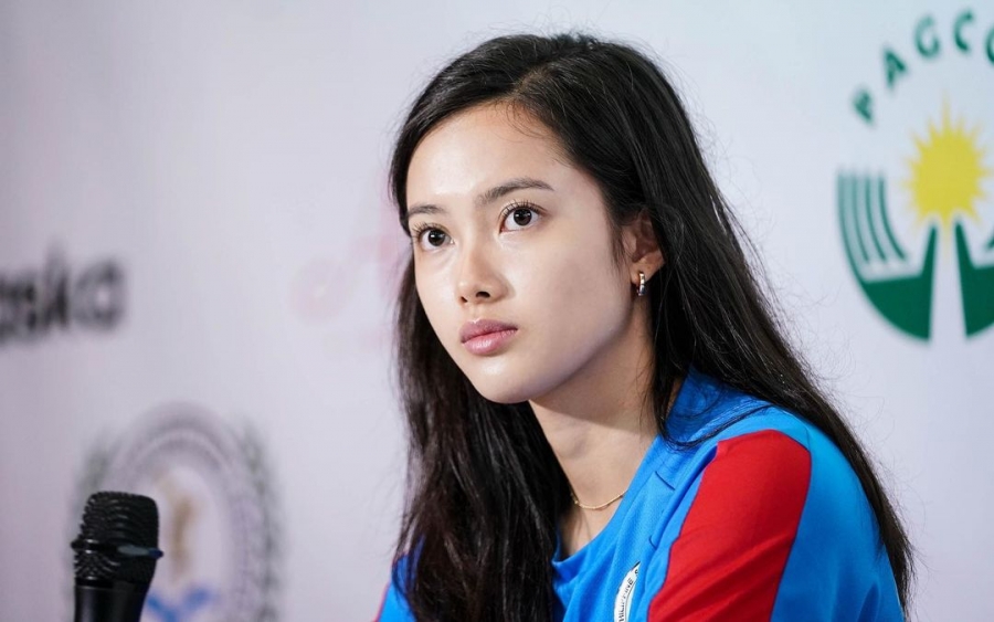 Vẻ đẹp ngọt ngào sáng cả sàn đấu của VĐV Wushu người Philippines tại SEA Games 31 - Ảnh 9