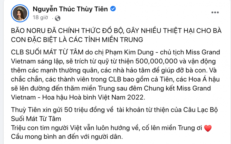 ... và các Hoa, Á hậu như Nguyễn Thúc Thuỳ Tiên...