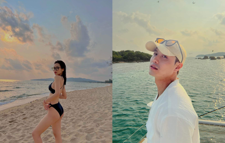 Hình ảnh trùng hợp của cặp đôi tại bãi biển Phú Quốc khiến khán giả không khỏi đặt ra nghi vấn