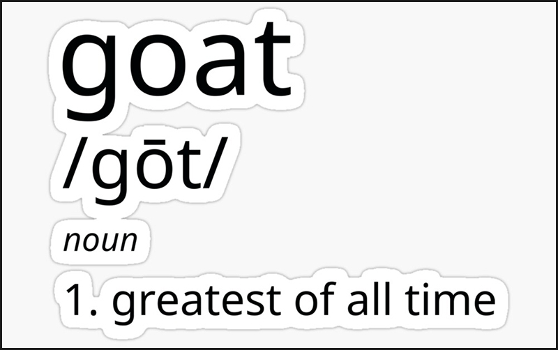 GOAT là từ dùng để chỉ những người xuất sắc trong lĩnh vực nhất định được đề cập.