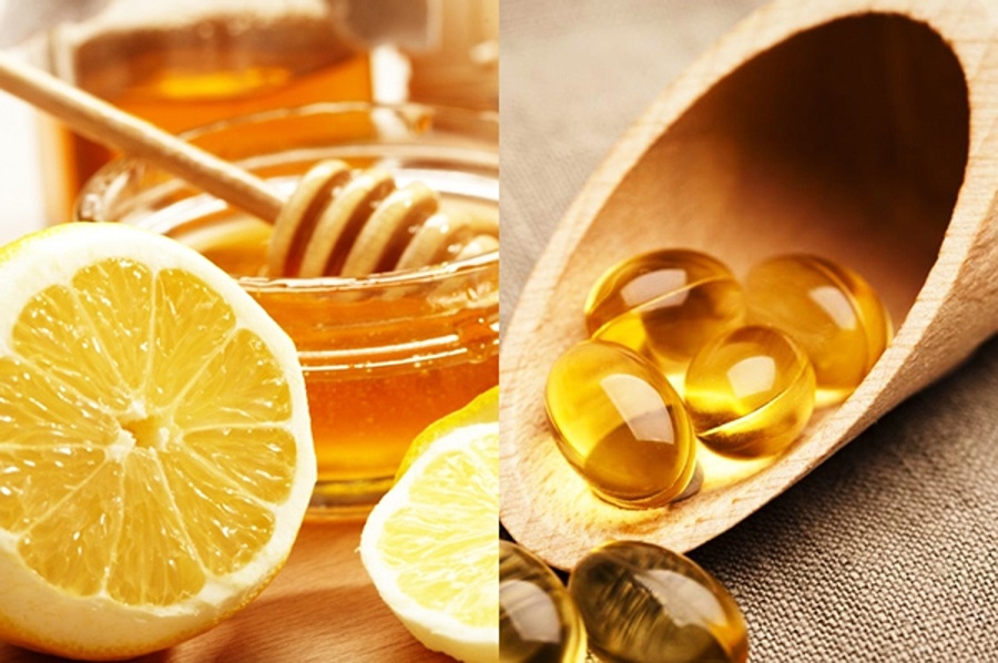Đắp mặt vitamin E với mật ong giúp dưỡng ẩm cho da