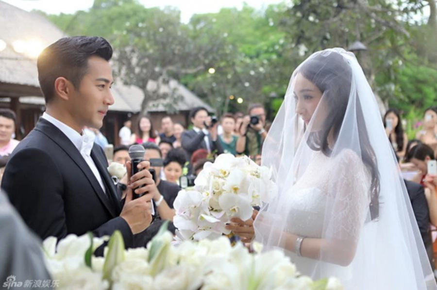Dương Mịch từng có một đám cưới riêng tư với Lưu Khải Uy.
