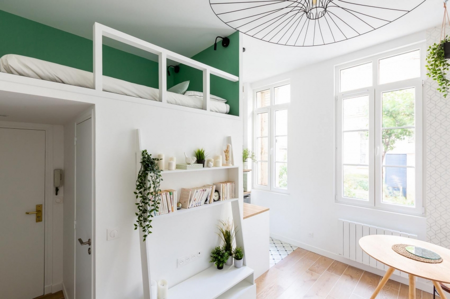 NTK nội thất đã lựa chọn phong cách Scandinavian thanh lịch, nội thất gọn gàng với các khu vực chức năng được phân vùng khéo léo dù trên một thiết kế mở. 