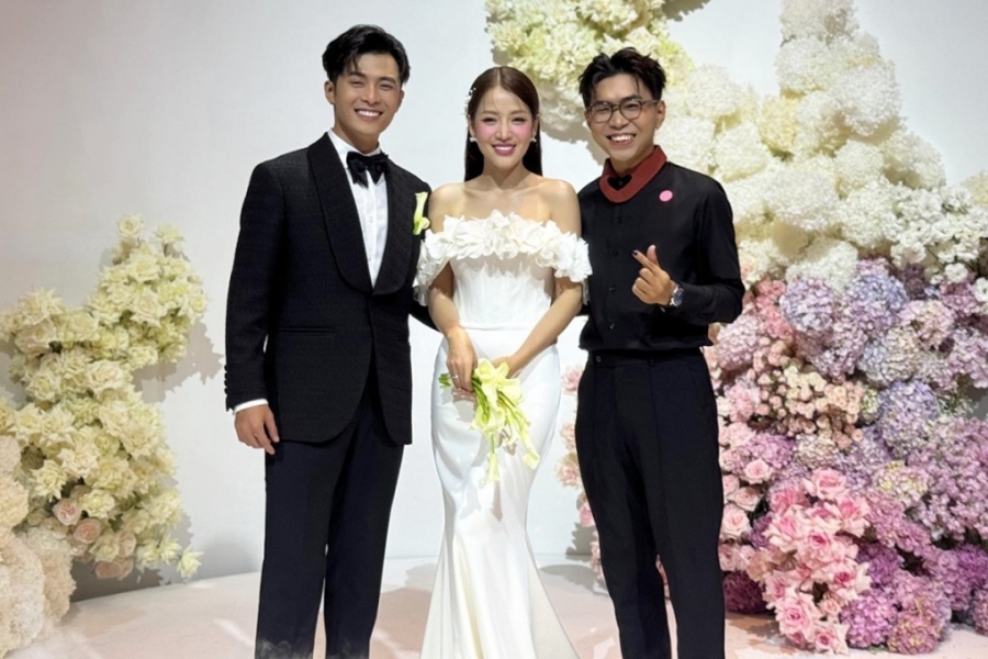 Minh Dự cùng nhiều đồng nghiệp trước đó dự tiệc độc thân và lễ cưới của Gin Tuấn Kiệt, Puka trong hai ngày 3,4/11 ở TP Cam Ranh, Khánh Hòa.