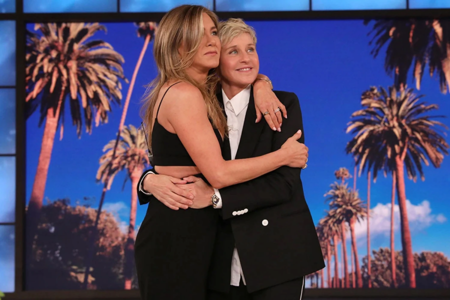 Jennifer Aniston, khách mời đầu tiên của chương trình, cũng là người nổi tiếng cuối cùng tham gia Ellen DeGeneres Show