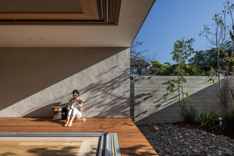 Không gian nhẹ nhàng, tĩnh lặng, chan hòa với thiên nhiên sẽ mang lại một cuộc sống tuyệt vời ở Sakae House.