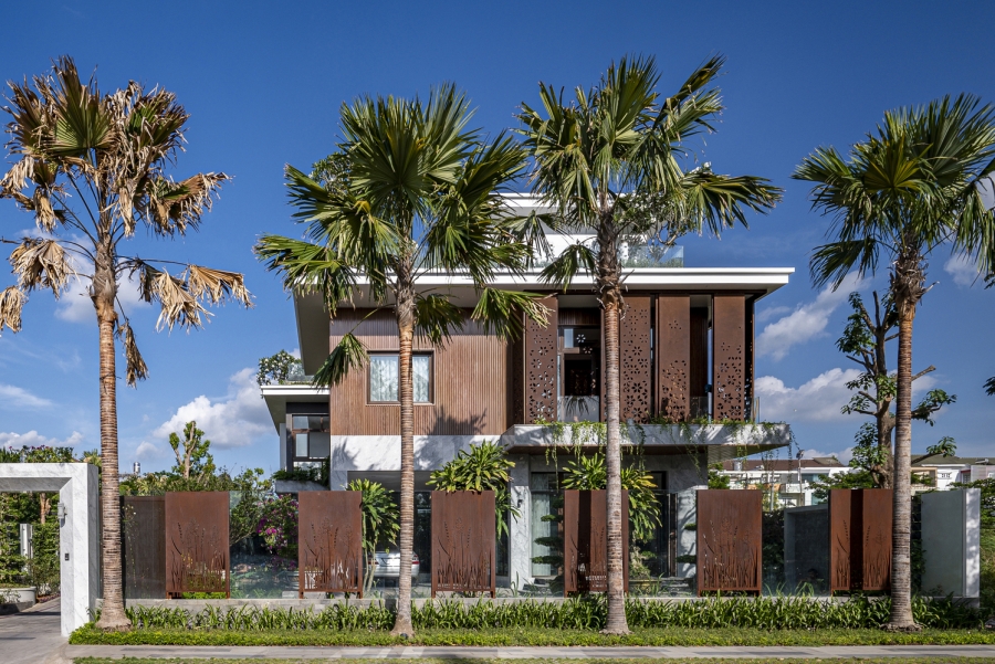 'K-Villa +' thiết thế theo phong cách hiện đại, phù hợp với tiêu chuẩn Công trình xanh của Lotus Home, được chứng nhận bởi Hội đồng Công trình Xanh Việt Nam.