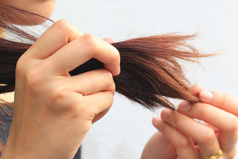 Đuôi tóc bị khô xơ, chẻ ngọn có thể là do việc chăm sóc tóc của bạn sai cách.