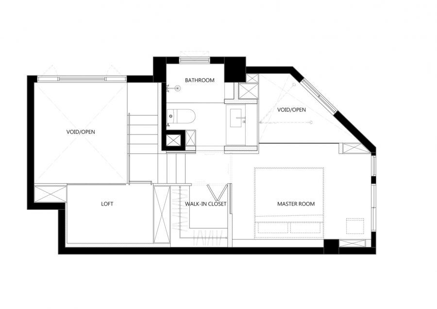 Sơ đồ thiết kế căn hộ do đội ngũ 2BOOKS DESIGN cung cấp.
