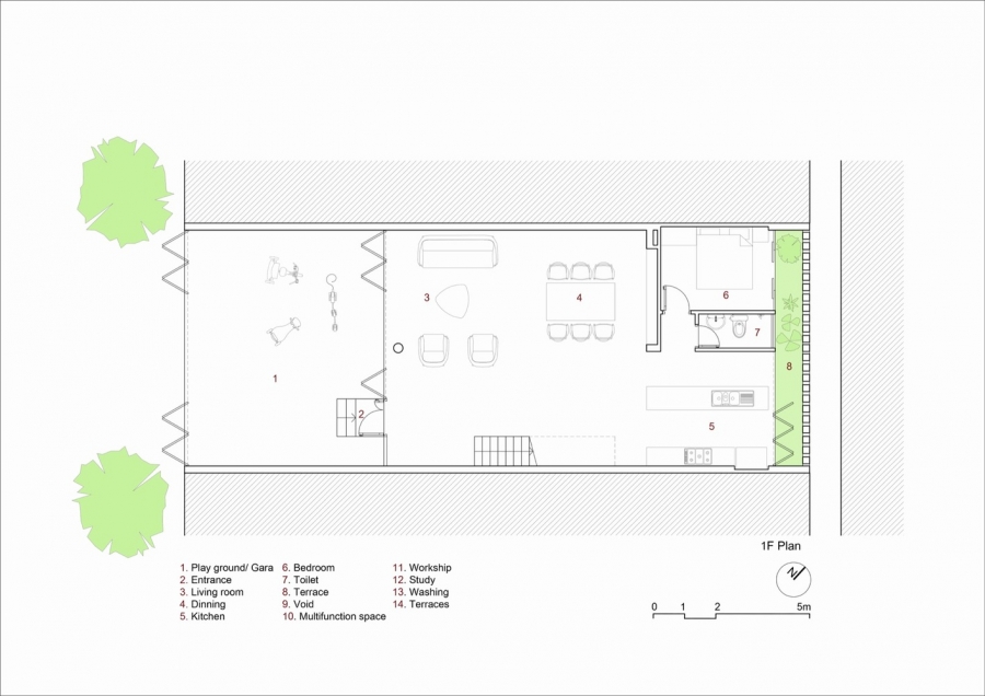 Ngôi nhà Hà Tĩnh biến mái nhà thành ruộng bậc thang để trồng cây, chỗ chill siêu xịn cho gia đình - Ảnh 23