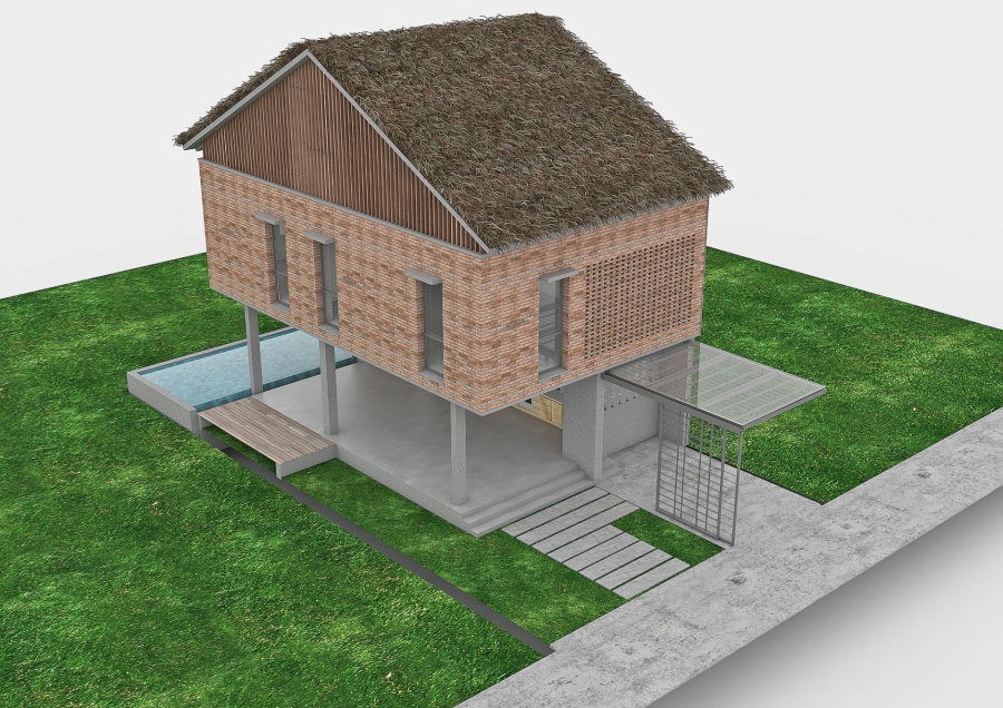 Sơ đồ thiết kế công trình MM House do MM++ architects cung cấp.