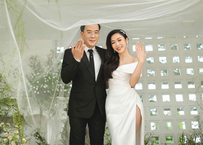 Hà Thanh Xuân và doanh nhân Thắng Ngô chính thức kết hôn vào tháng 5/2022.