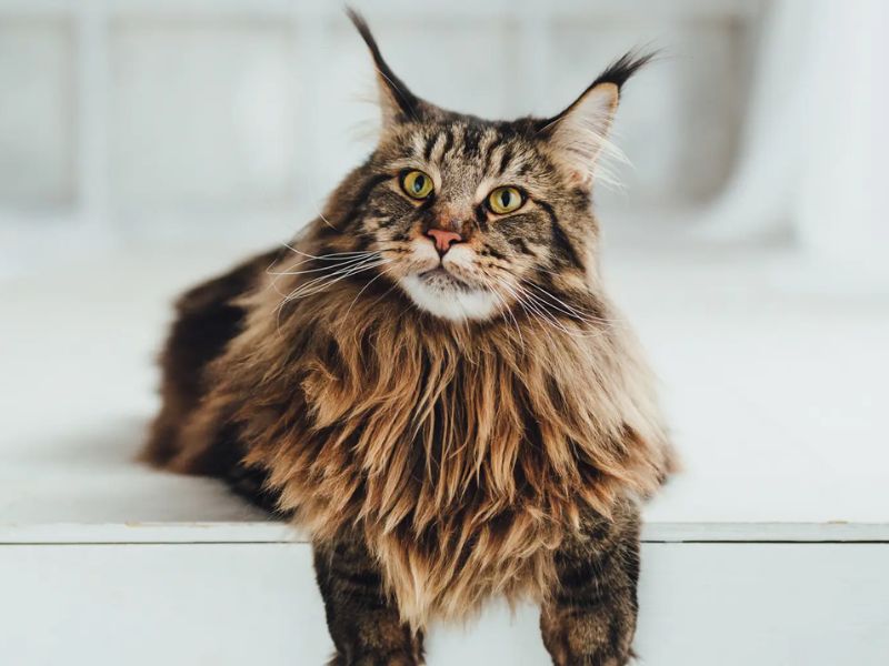 Với trái tim rộng lượng cùng bộ lông dày, mèo Maine Coon là bản sao của cung Sư Tử