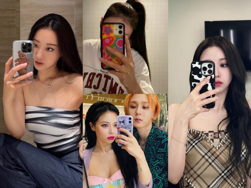 Ngắm lại loạt ảnh các idol Kpop selfie trước gương với những chiếc ốp rực rỡ đủ mọi phong cách