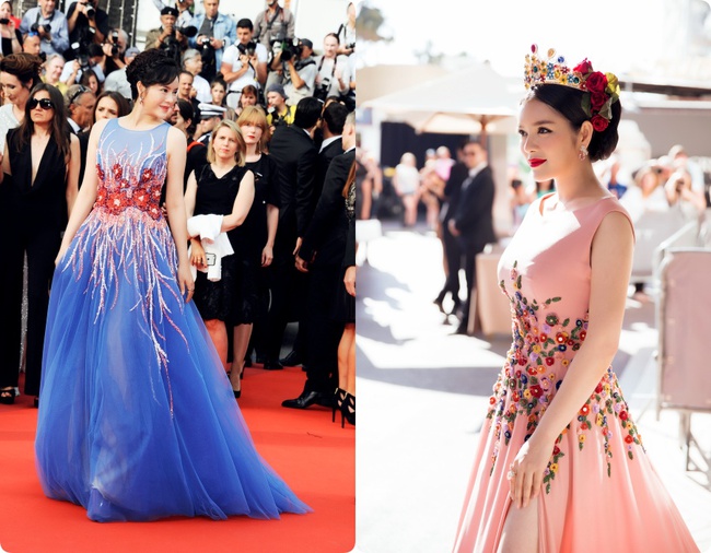 Năm 2016, Lý Nhã Kỳ từng mang lên thảm đỏ Cannes 2 ngày với 2 chiếc váy từ Georges Hobeika, mỗi chiếc có giá 1,1 tỷ đồng. Các thiết kế gây ấn tượng bởi chi tiết hoa lá 3D thêu thủ công làm điểm nhấn, cô kết hợp với vương miện quyền lực.