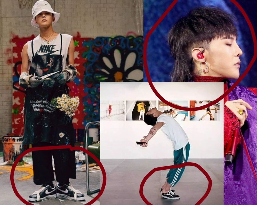 Đây là một số xu hướng kỳ lạ do G-Dragon tạo ra như buộc dây giày ngược, đạp gót giày hay tóc mullet