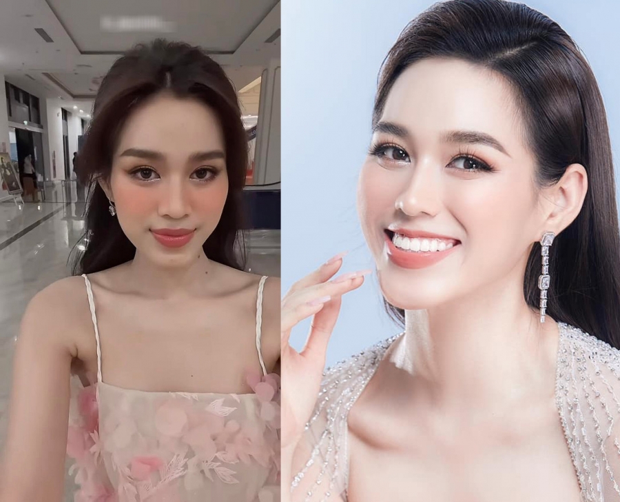 Đánh má hồng lố cũng là một trend make-up từ Hàn Quốc nhưng đánh mà không tiết chế Như Đỗ Thị Hà thì dễ làm người khác nghĩ cô nàng bị cháy nắng.