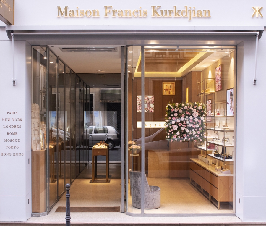 Maison Francis Kurkdjian trên con đường rue d'Alger, Paris.