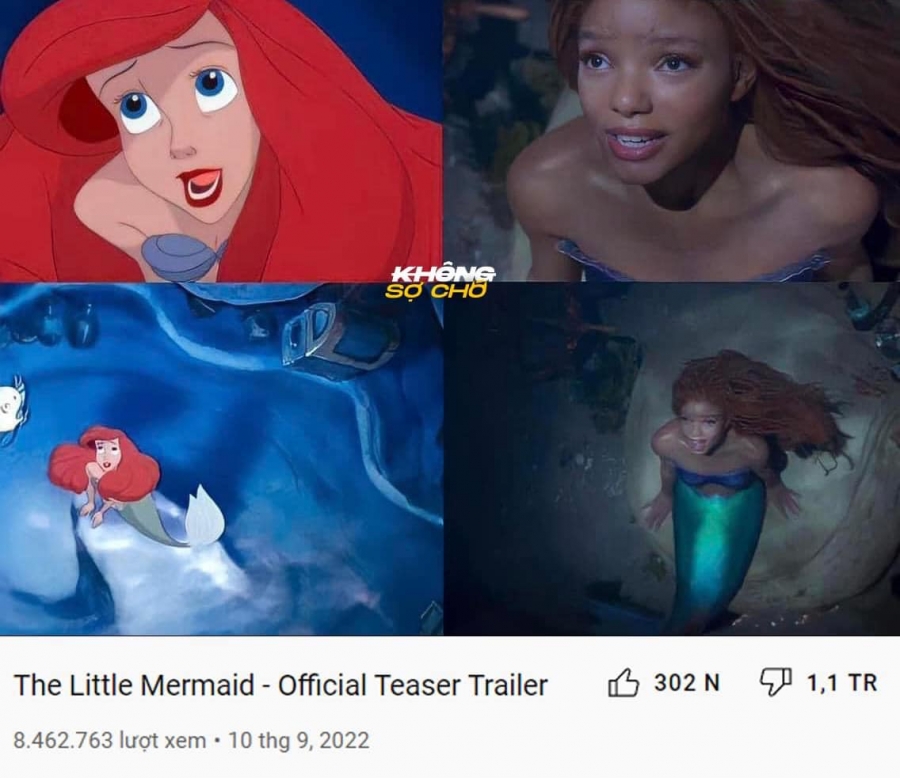 Chỉ sau 2 ngày ra mắt, trailer của bộ phim đã nhận về hơn 1,1 triệu dislike trên nền tảng Youtube, và con số này hiện không ngừng tăng.