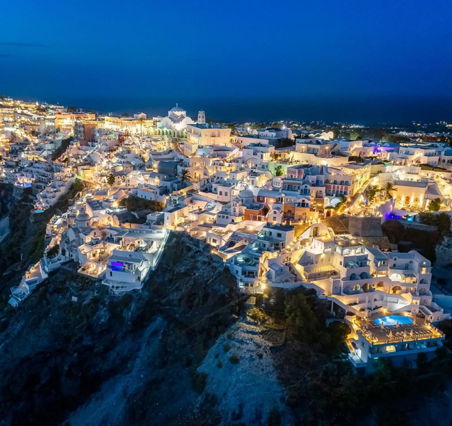 Bầu trời đêm tuyệt đẹp ở Hy Lạp.