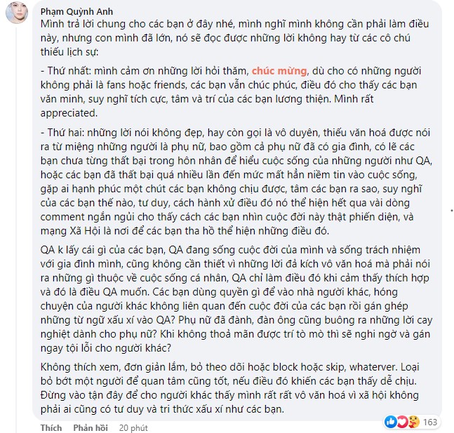 Phạm Quỳnh Anh lại gặp 'sóng gió' khi khoe ảnh bầu - Ảnh 5