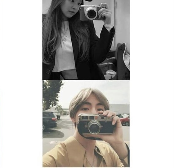 Không phải sở thích thời trang nhưng Jennie và V đều có sở thích chụp ảnh bằng máy phim.