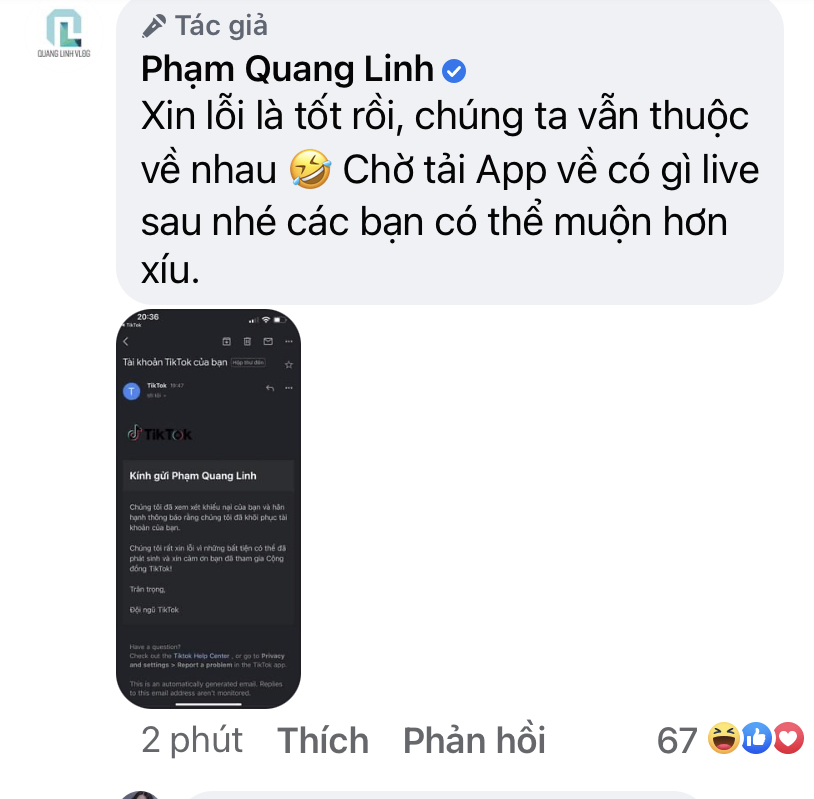 Hoá ra Quang Linh Vlogs và TikTok vẫn thuộc về nhau.