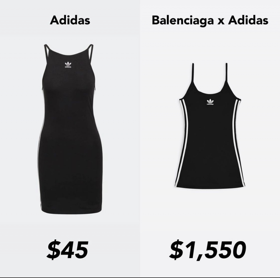 Liệu người tiêu dùng sẽ thấy được sự khác biệt giữa 2 chiếc áo này và bỏ ra số tiền lớn để mua 1 sản phẩm căn bản?