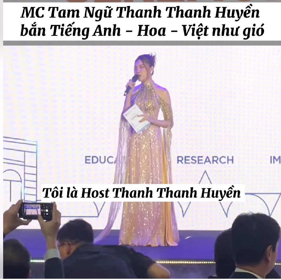 Thanh Thanh Huyền dẫn Việt - Anh - Trung cùng lúc, thời gian học tiếng Trung khiến netizen sốc - Ảnh 1