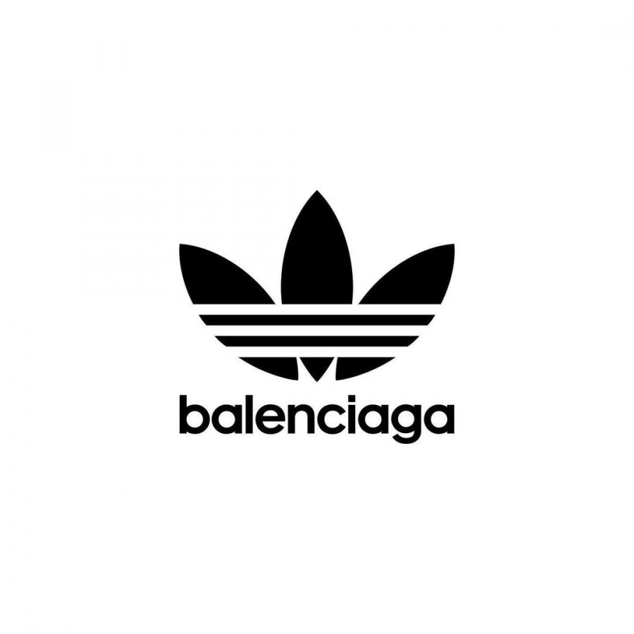 Chúng ta có 1 logo kết hợp với hình cỏ 3 lá và dòng chữ 'Balenciaga' cho màn collab này. Theo các nhà thời trang cao cấp, đây là màn kết hợp quá hợp lý vì văn hoá thể thao luôn là yếu tố sáng giá trong ngôn ngữ sáng tạo của Balenciaga. 