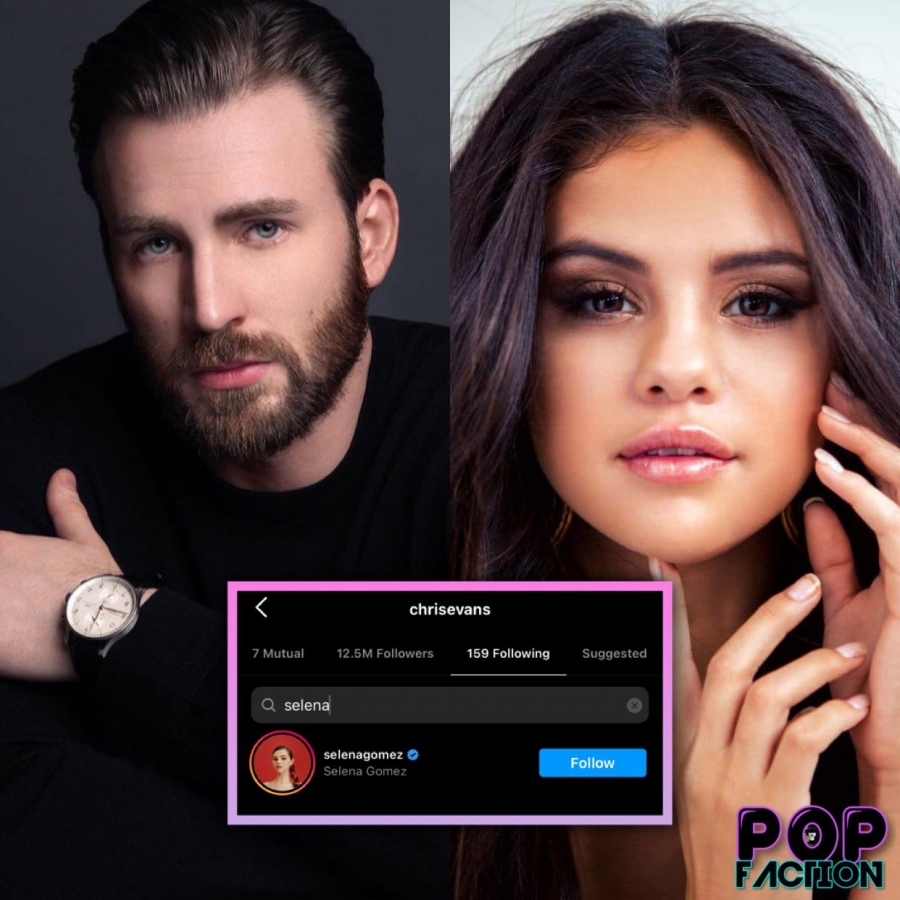Sau khi lập kênh Instagram vào năm 2020, nam diễn viên 40 tuổi đã follow Selena. 
