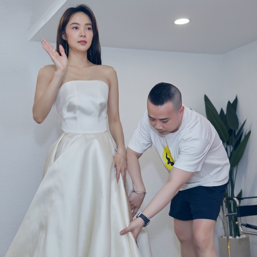 Vừa thử váy cưới Minh Hằng đã thoát vai để 'hóa' nữ doanh nhân sành điệu - Ảnh 8