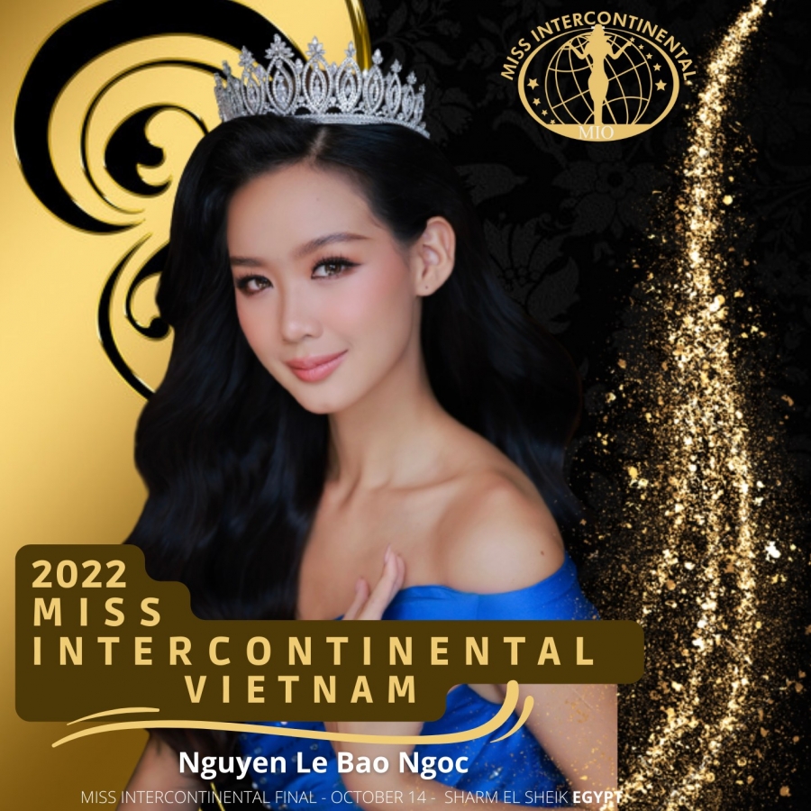 Á hậu Bảo Ngọc trên trang chính thức của Miss Intercontinental Queen