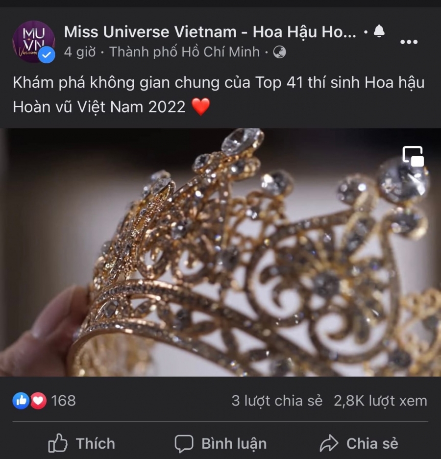 Lộ diện hình ảnh chính thức của vương miện 'triệu đô' Hoa hậu Hoàn vũ Việt Nam 2022 - Ảnh 1
