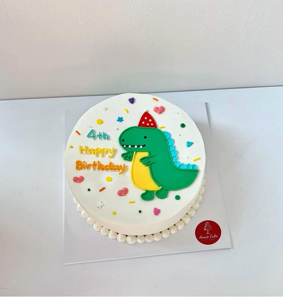 Bánh kem hình khủng long(Nguồn ảnh: Aimee Cake).