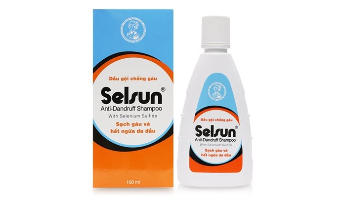 Dầu gội trị gàu Selsun 1% Selenium Sulfide đặc trị gàu hiệu quả.