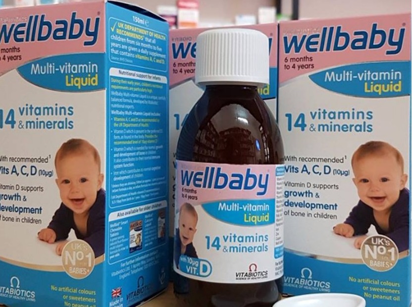 Vitamin tổng hợp Wellbaby là nguồn vitamin cần thiết cho bé từ 6 tháng- 4 tuổi của hãng Vitabiotics đến từ Anh Quốc.