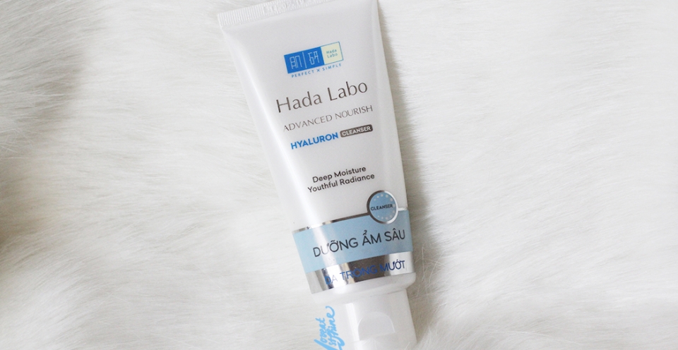 Sữa rửa mặt Hada Labo Advanced Nourish Hyaluron Cleanser dành cho da khô giúp làm sạch và dưỡng ẩm, cấp ẩm cho da.