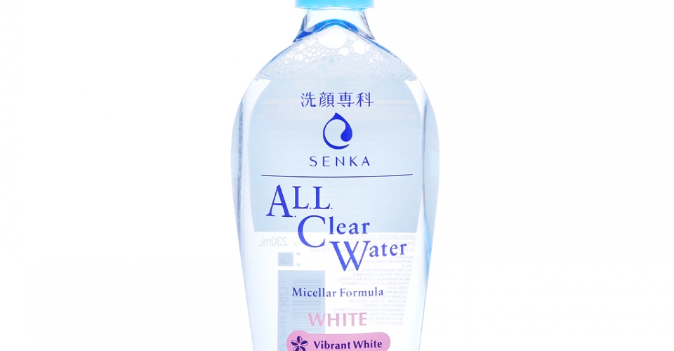Nước tẩy trang Senka All Clear Water White với thành phần dịu nhẹ, lành tính, an toàn cho da nhạy cảm.