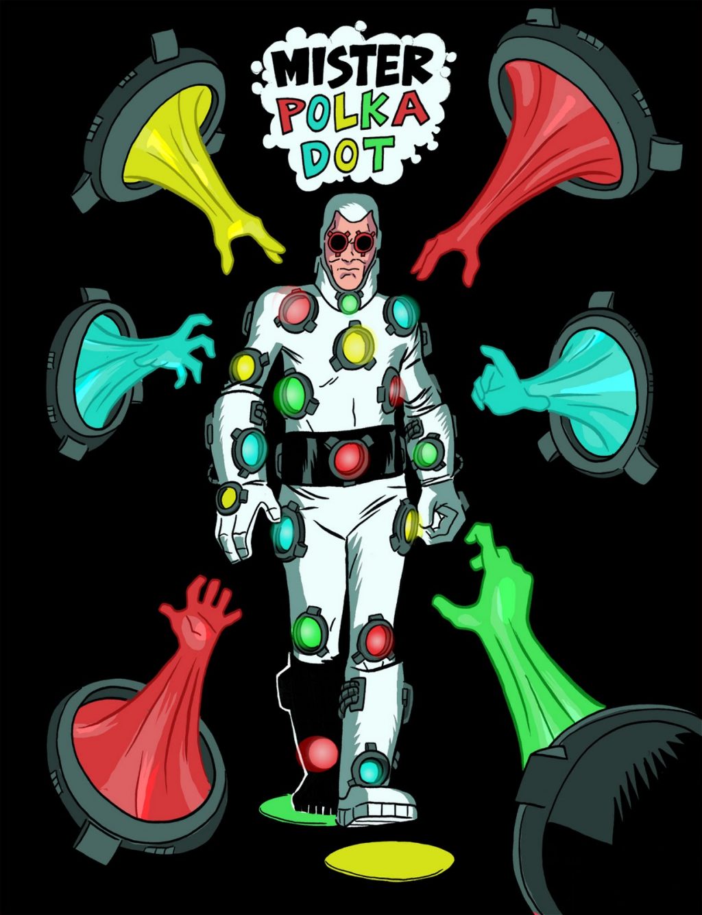 Polka-Dot Man là một nhân vật hoạt hình nam mặc trang phục chấm bi