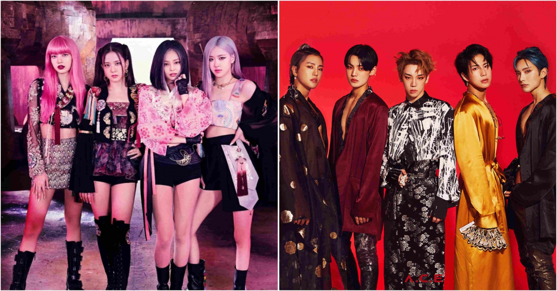 BLACKPINK’s How You Like That (2020) and A.C.E’s HJZM : The Butterfly Phantasy (2020) concept