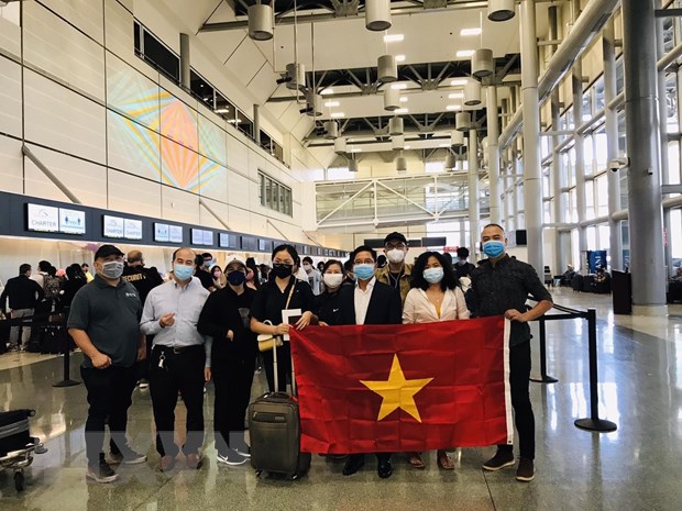 Gần 270 công dân Việt từ Úc và New Zealand được đưa về nước. Ảnh: TTXVN