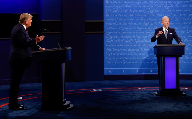 Donald Trump và Joe Biden tranh luận nảy lửa trong cuộc đua tới Nhà Trắng