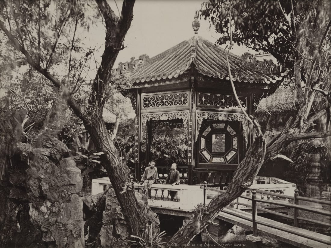Bức ảnh 'Lingnan Garden and Pavilion' (1870) của A Chan (Ya Zhen) Studio. Nguồn: CNN.