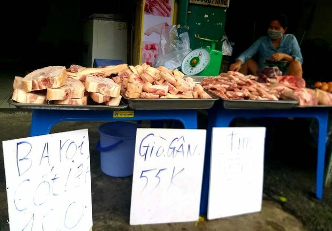 TP.HCM: Thịt heo đông lạnh