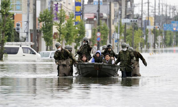 Cách người dân Nhật ứng phó lũ lụt.