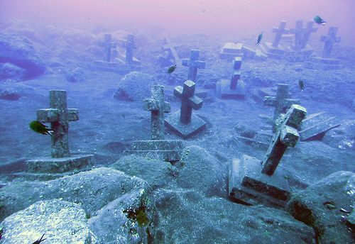 Nghĩa trang kỳ lạ dưới đáy biển ở Tây Ban Nha.