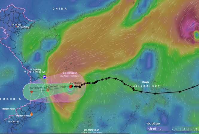 Bão số 10 áp sát bờ biển Phú Yên – Quảng Ngãi
